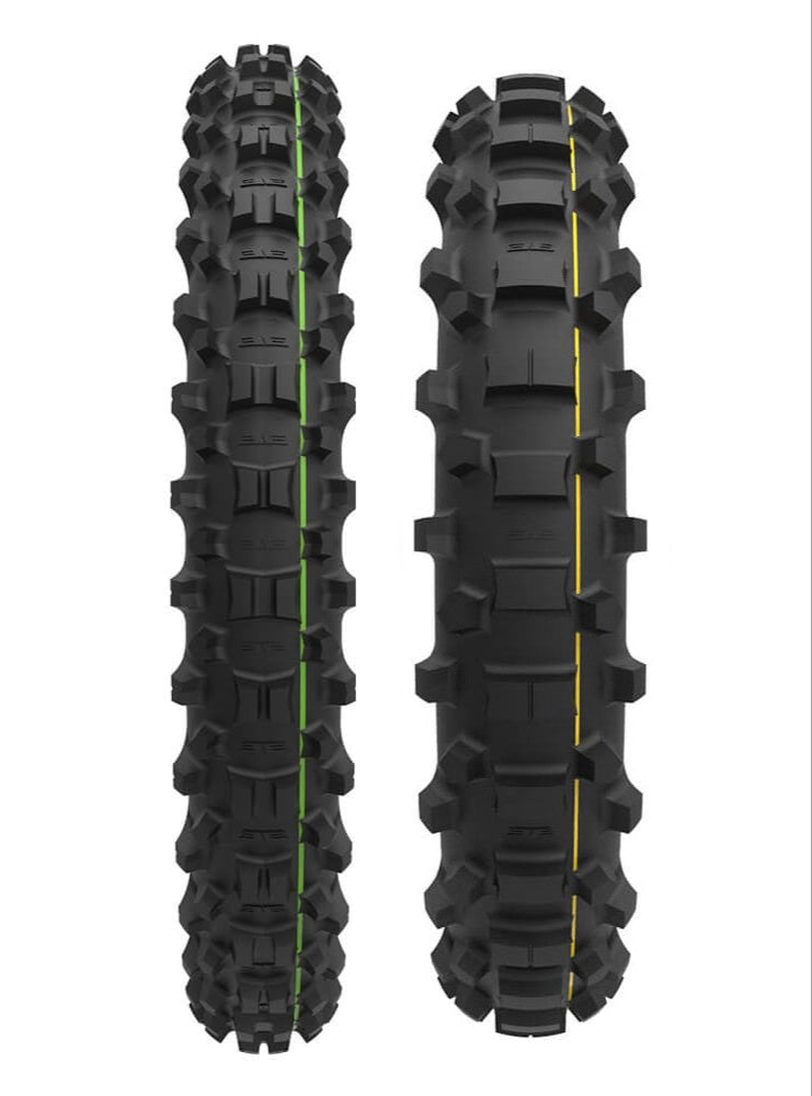 Rebel Xplorer Pair Enduro Tyres 90/100 21 110/80 18 FREE T-Shirt