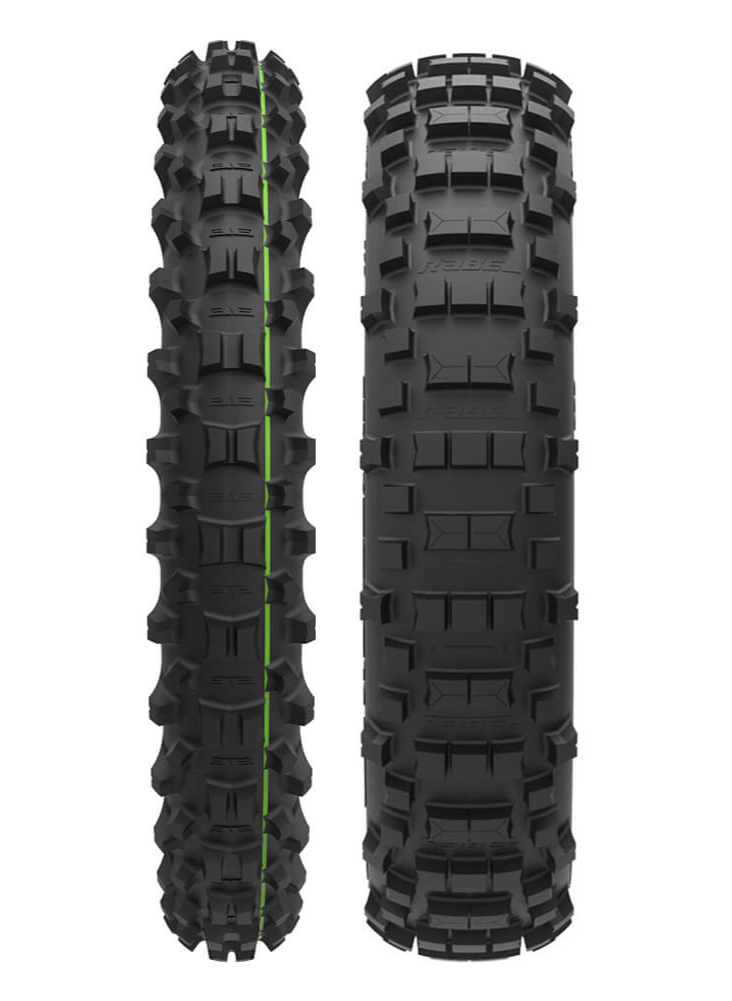 Rebel Ivan Cervantes Enduro Tyre Set Front and Rear 90/100 21 & 140/80 18